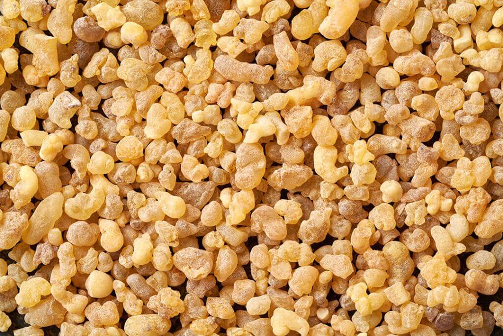 Background made of frankincense resin